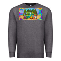 Charcoal Heather hippie soul license plate Premium Sweatshirt - BarkalooDesign