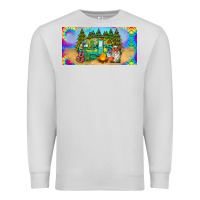 Dove Grey hippie soul license plate Premium Sweatshirt - BarkalooDesign