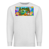 Oatmeal Heather hippie soul license plate Premium Sweatshirt - BarkalooDesign