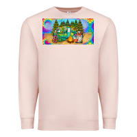 Pale Pink hippie soul license plate Premium Sweatshirt - BarkalooDesign