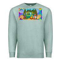 Seafoam hippie soul license plate Premium Sweatshirt - BarkalooDesign