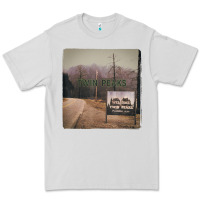 Dove Grey Twin Peaks City Limits Welcome Sign Vintage Premium Tee - longCreatives