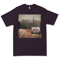 Plum Twin Peaks City Limits Welcome Sign Vintage Premium Tee - longCreatives