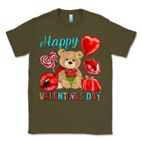 Army Green happy valentines day Valentine's Day Classic Tee - HowdyJamesFarm
