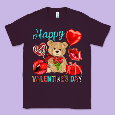 Happy Valentines Day Valentine's Day Classic Tee Designed By Howdyjamesfarm