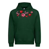 Forest Green love and  love balloons Urban Hoodie - AdoDesignShop