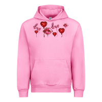 Fuchsia Pink love and  love balloons Urban Hoodie - AdoDesignShop