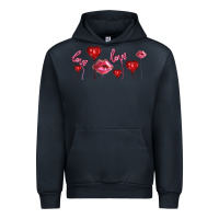 Navy love and  love balloons Urban Hoodie - AdoDesignShop