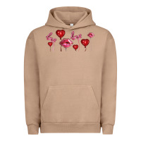 Pigment Burro love and  love balloons Urban Hoodie - AdoDesignShop