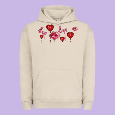 Love And  Love Balloons Urban Hoodie Designed By Adodesignshop