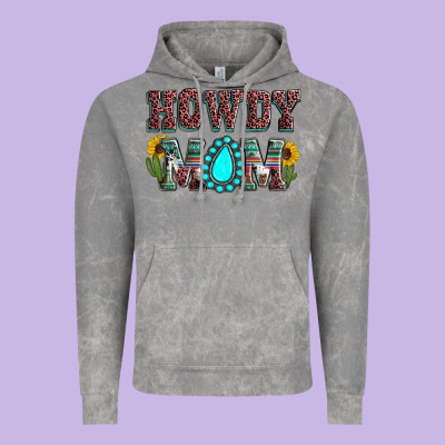 Howdy Mom Mother's Day Vintage Hoodie Designed By Howdyjamesfarm