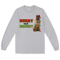 Moon Dust merry and bright german shepherd Long Sleeve Tee - RanaPortraitStore