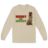 Mushroom merry and bright german shepherd Long Sleeve Tee - RanaPortraitStore