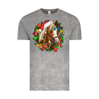 Cloud Rock horse christmas wreath Vintage Tee - CowGirlArtShop