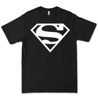 Black Supergirl White & Pink Shield Premium Tee - longCreatives