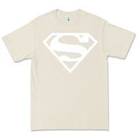 Bone Supergirl White & Pink Shield Premium Tee - longCreatives