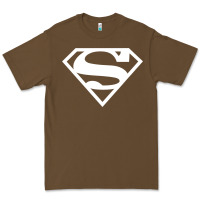 Cacao Supergirl White & Pink Shield Premium Tee - longCreatives