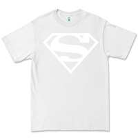 White Supergirl White & Pink Shield Premium Tee - longCreatives