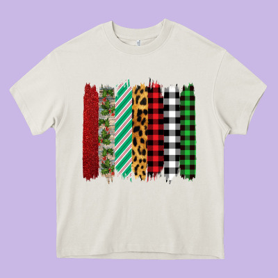 Christmas Brushstrokes Heavy Core Tee Designed By Bettercallsaul