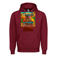 Burgundy cowgirls just wanna have fun 12 oz can cooler (regular) Zipper Hoodie - Artiststas