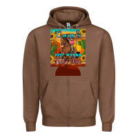 Chestnut cowgirls just wanna have fun 12 oz can cooler (regular) Zipper Hoodie - Artiststas