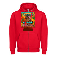 Red cowgirls just wanna have fun 12 oz can cooler (regular) Zipper Hoodie - Artiststas