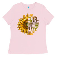 Bubblegum Pink They Whispered To Her You Can't Withstand Ladies Tee - texasbilliewilder