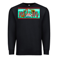 Black flamingo mom license plate Premium Sweatshirt - BarkalooDesign