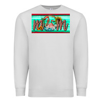 Dove Grey flamingo mom license plate Premium Sweatshirt - BarkalooDesign