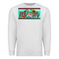 Oatmeal Heather flamingo mom license plate Premium Sweatshirt - BarkalooDesign