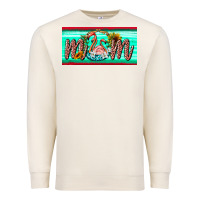 Sandshell flamingo mom license plate Premium Sweatshirt - BarkalooDesign