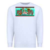 White flamingo mom license plate Premium Sweatshirt - BarkalooDesign