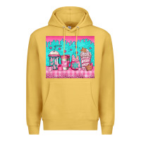 Antique Gold pink christmas coffee Premium Hoodie - Jasminsmagicworld