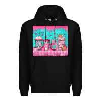 Black pink christmas coffee Premium Hoodie - Jasminsmagicworld