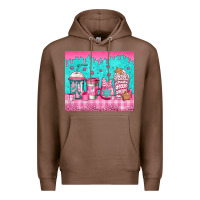 Chestnut pink christmas coffee Premium Hoodie - Jasminsmagicworld