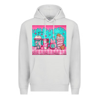 Dove Grey pink christmas coffee Premium Hoodie - Jasminsmagicworld