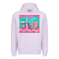Lilac pink christmas coffee Premium Hoodie - Jasminsmagicworld