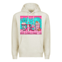 Oatmeal Heather pink christmas coffee Premium Hoodie - Jasminsmagicworld