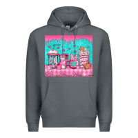 Rock pink christmas coffee Premium Hoodie - Jasminsmagicworld