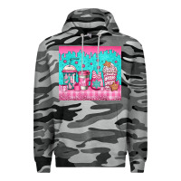 Slate Camo pink christmas coffee Premium Hoodie - Jasminsmagicworld