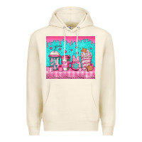 Tofu pink christmas coffee Premium Hoodie - Jasminsmagicworld