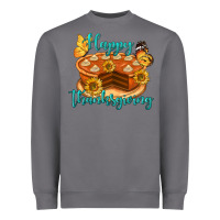 Storm Happy Thanksgiving Pumpkin Pie Heavyweight Sweatshirt - LillyAllenDesigns