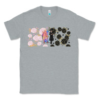 Heather Grey gothic girl and colorful girl best friends with Classic Tee - TumblerDesignByShophia