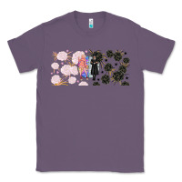 Lavender gothic girl and colorful girl best friends with Classic Tee - TumblerDesignByShophia