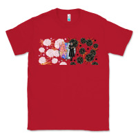 Red gothic girl and colorful girl best friends with Classic Tee - TumblerDesignByShophia