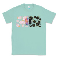 Seafoam gothic girl and colorful girl best friends with Classic Tee - TumblerDesignByShophia