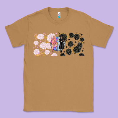 Gothic Girl And Colorful Girl Best Friends With Classic Tee Designed By Tumblerdesignbyshophia