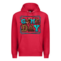Cardinal Game day American Football leopard frame Premium Hoodie - LillyAllenDesigns