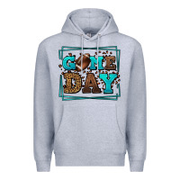 Game Day American Football Leopard Frame Premium Hoodie | Teevron
