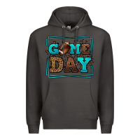 Smoke Game day American Football leopard frame Premium Hoodie - LillyAllenDesigns